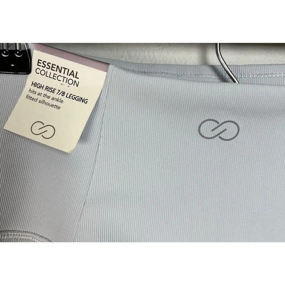 NWT Calia Essential Rib Legging High Rise 7/8 WAX32210 Grey Fog Size XS Women’s - Picture 4 of 7
